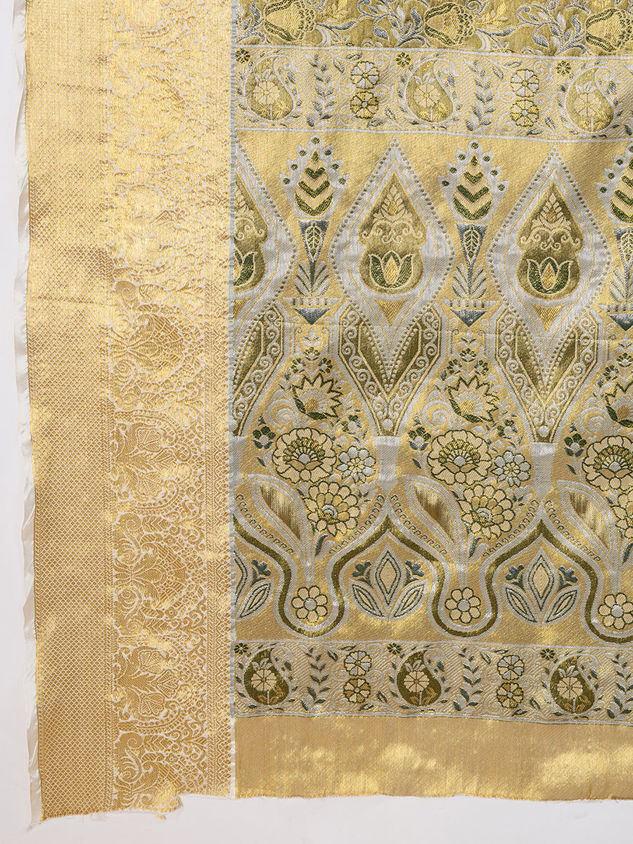 Mhendi Green Banarasi Saree