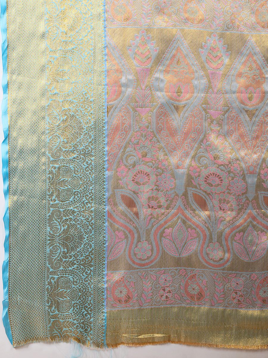 Lavendor Pink Banarasi Saree