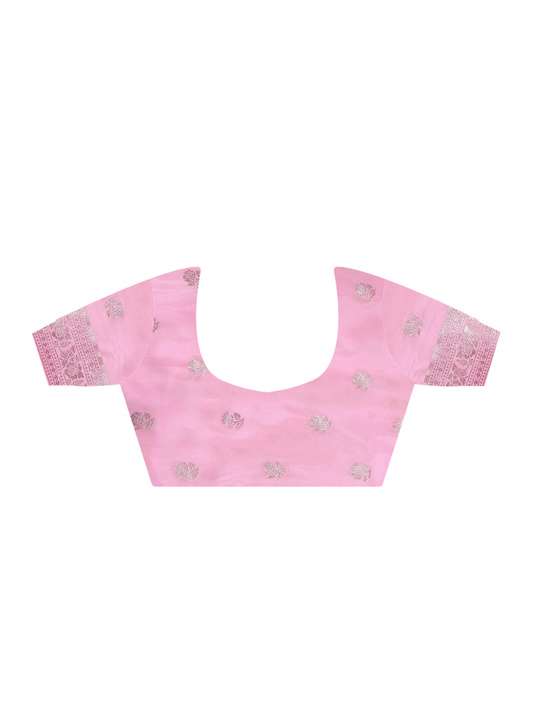 Pink Katan Silk Saree