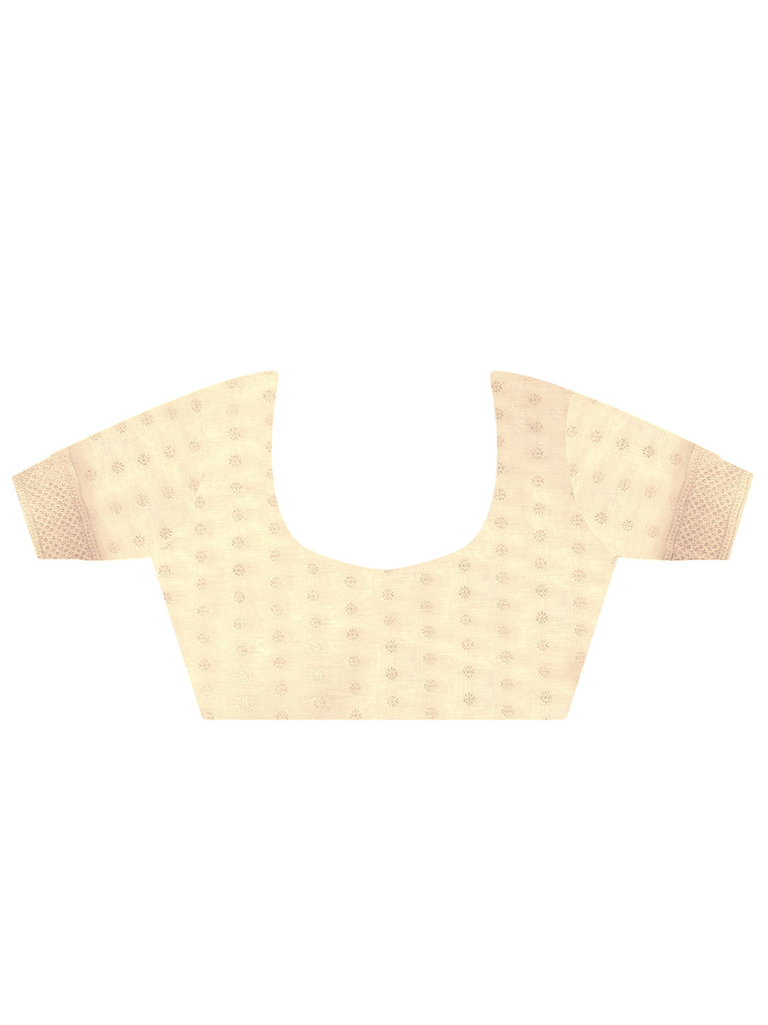 Cream Jamdani Cotton Saree