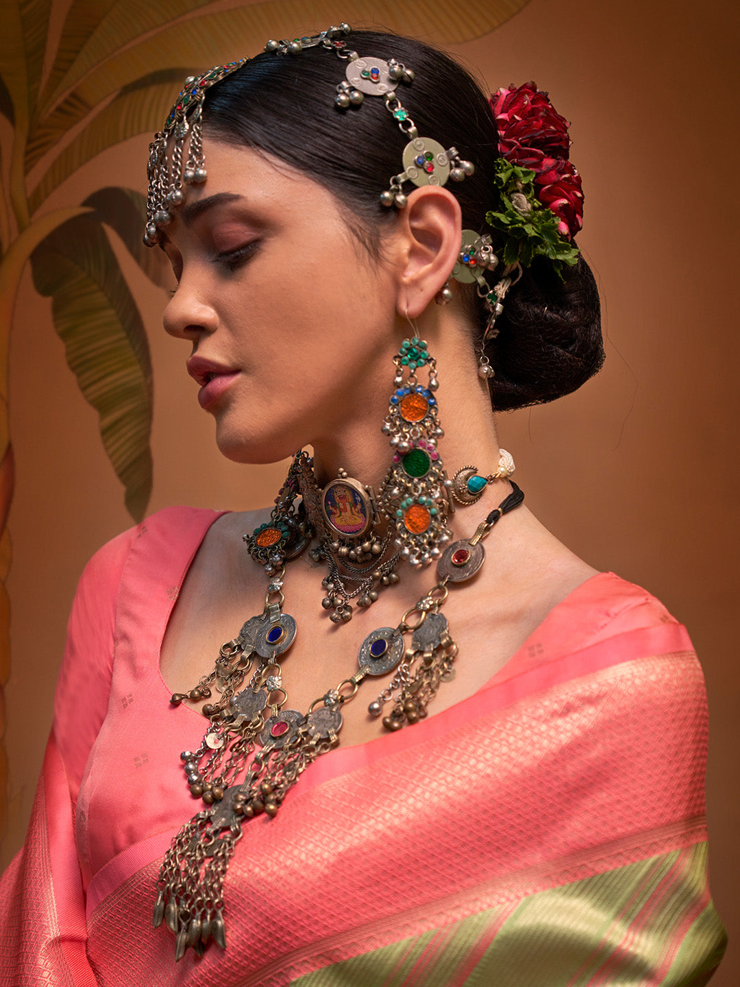 Multi Color Party Wear Silk Saree