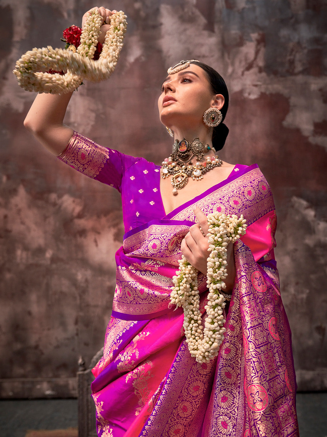 Multi Color Festive Wear Silk Saree