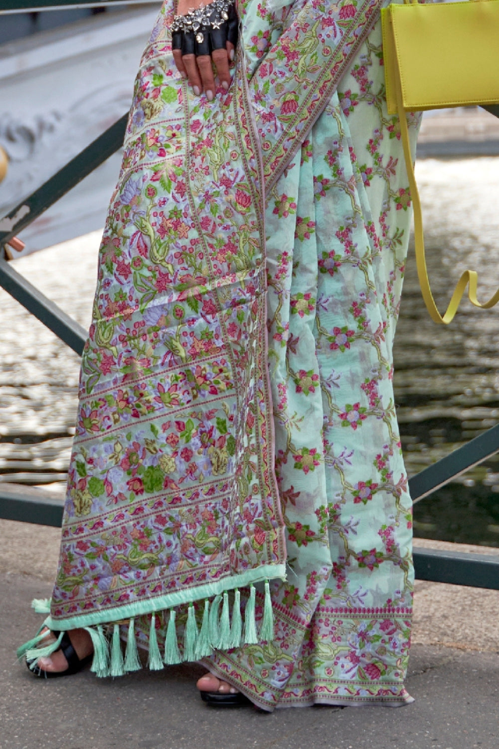 Light Green Organza Saree