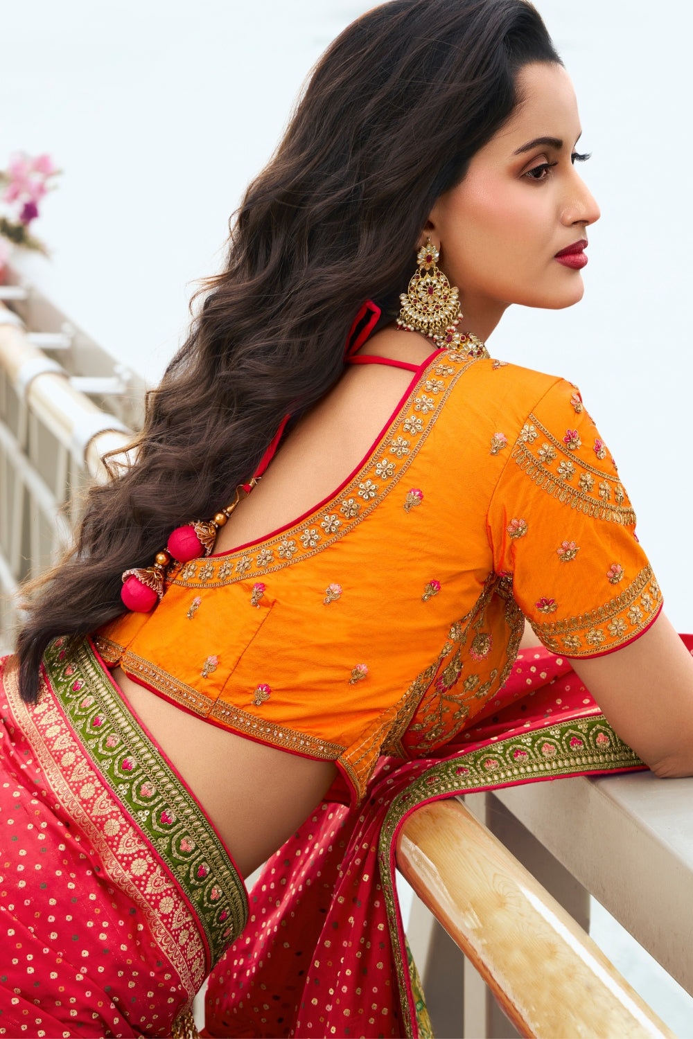 YELLOW BANARASI SILK WITH ZARKAN CODDING WORK