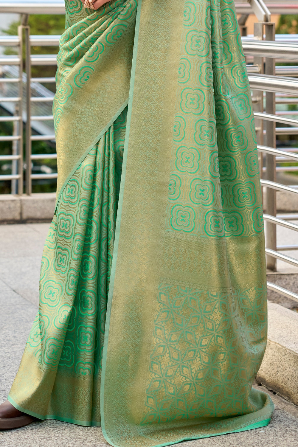Green Kanchivaram Buttery Silk Saree