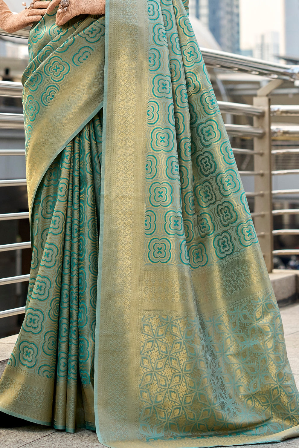 Green Kanchivaram Buttery Silk Saree