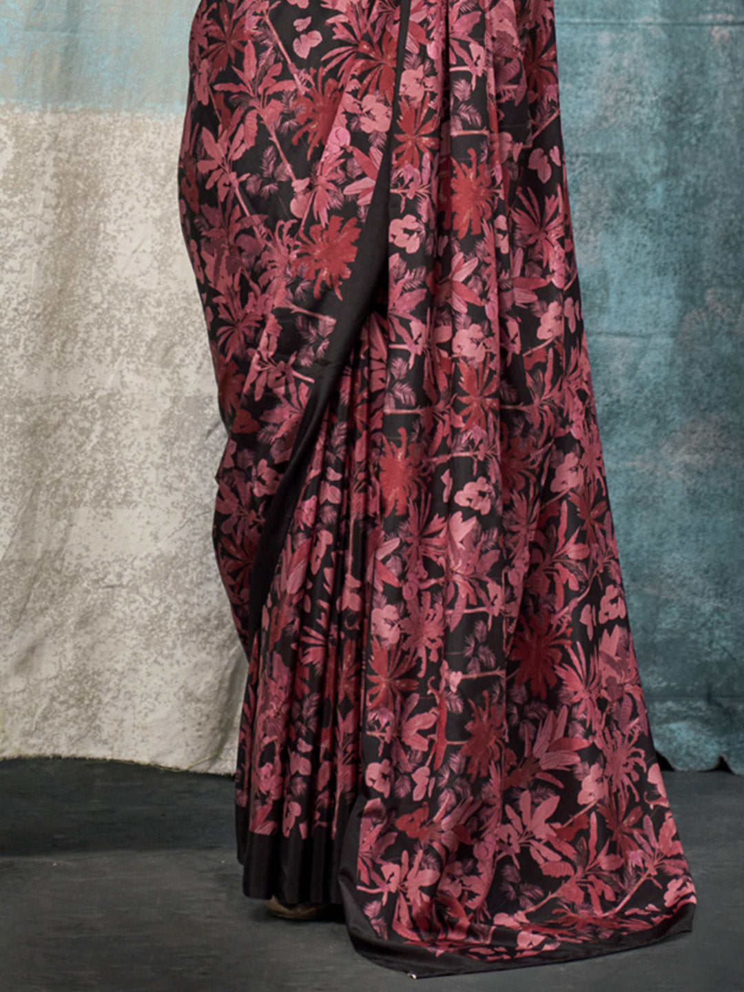 Multi Color Printed Party Wear Silk Saree