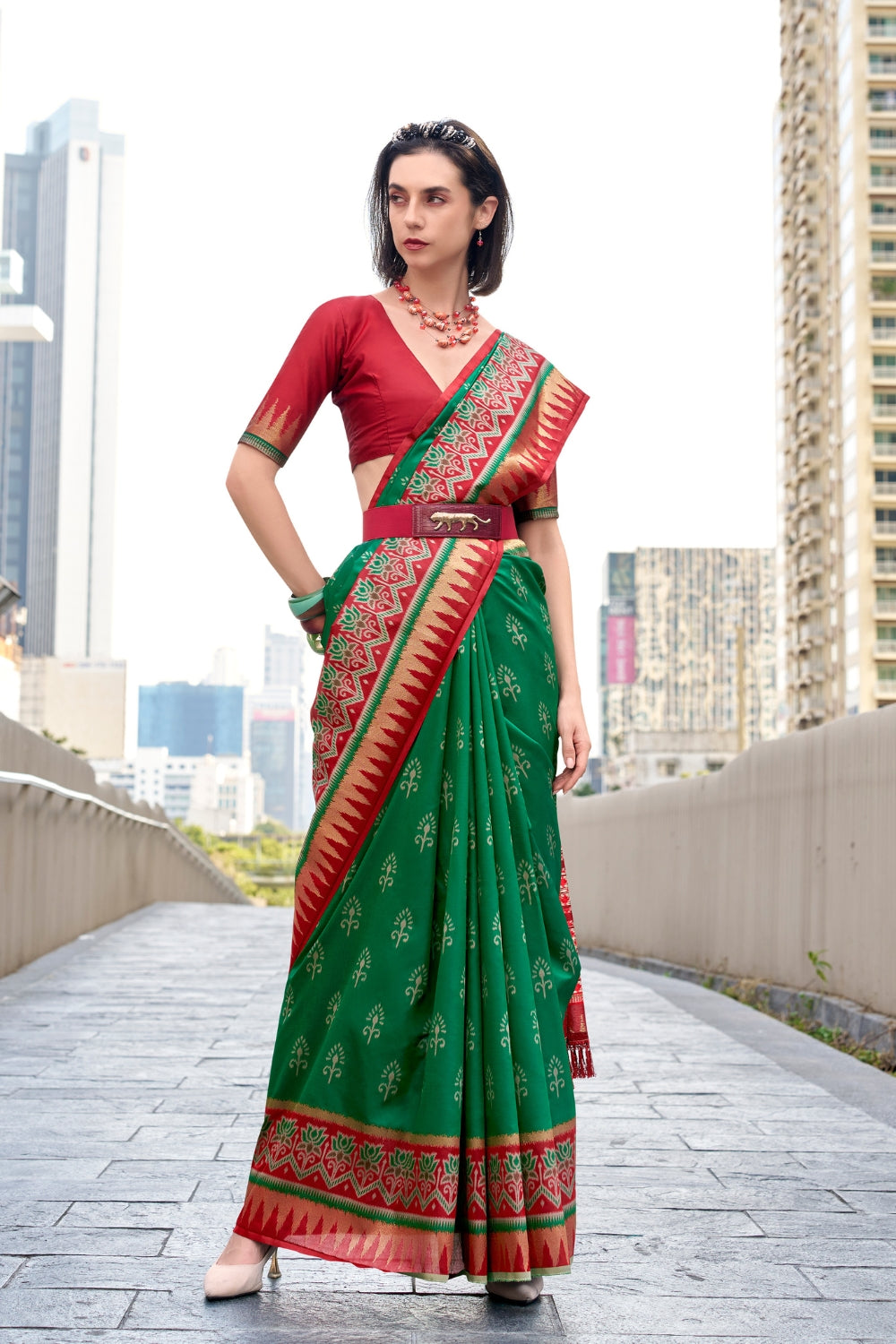 Green Soft Silk Saree