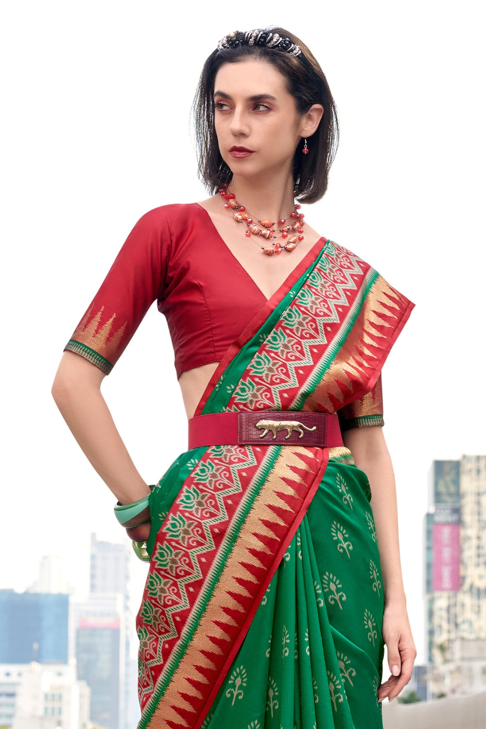 Green Soft Silk Saree