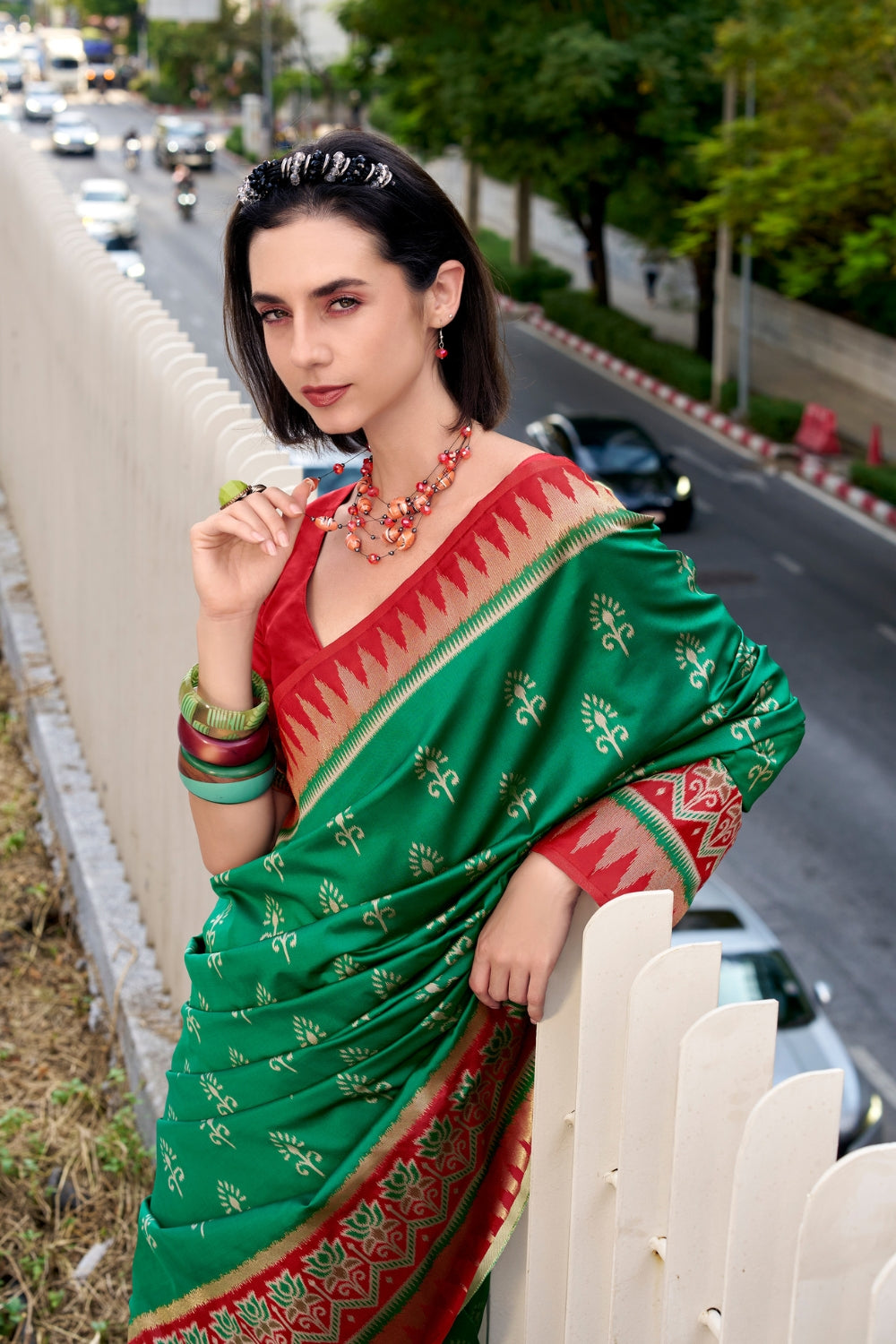 Green Soft Silk Saree