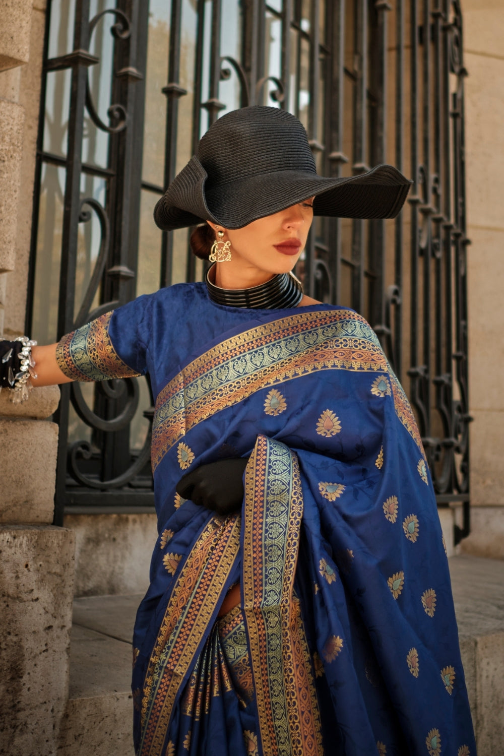 Blue Soft Silk Saree