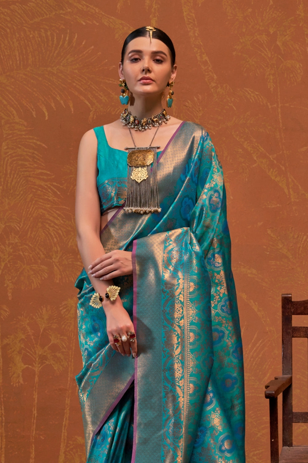 Blue Silk Saree
