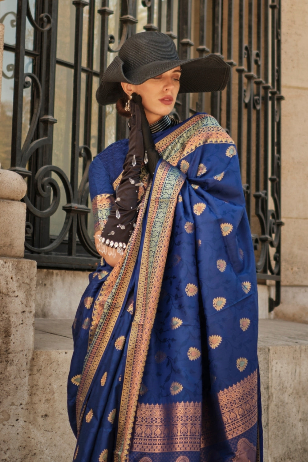 Blue Soft Silk Saree