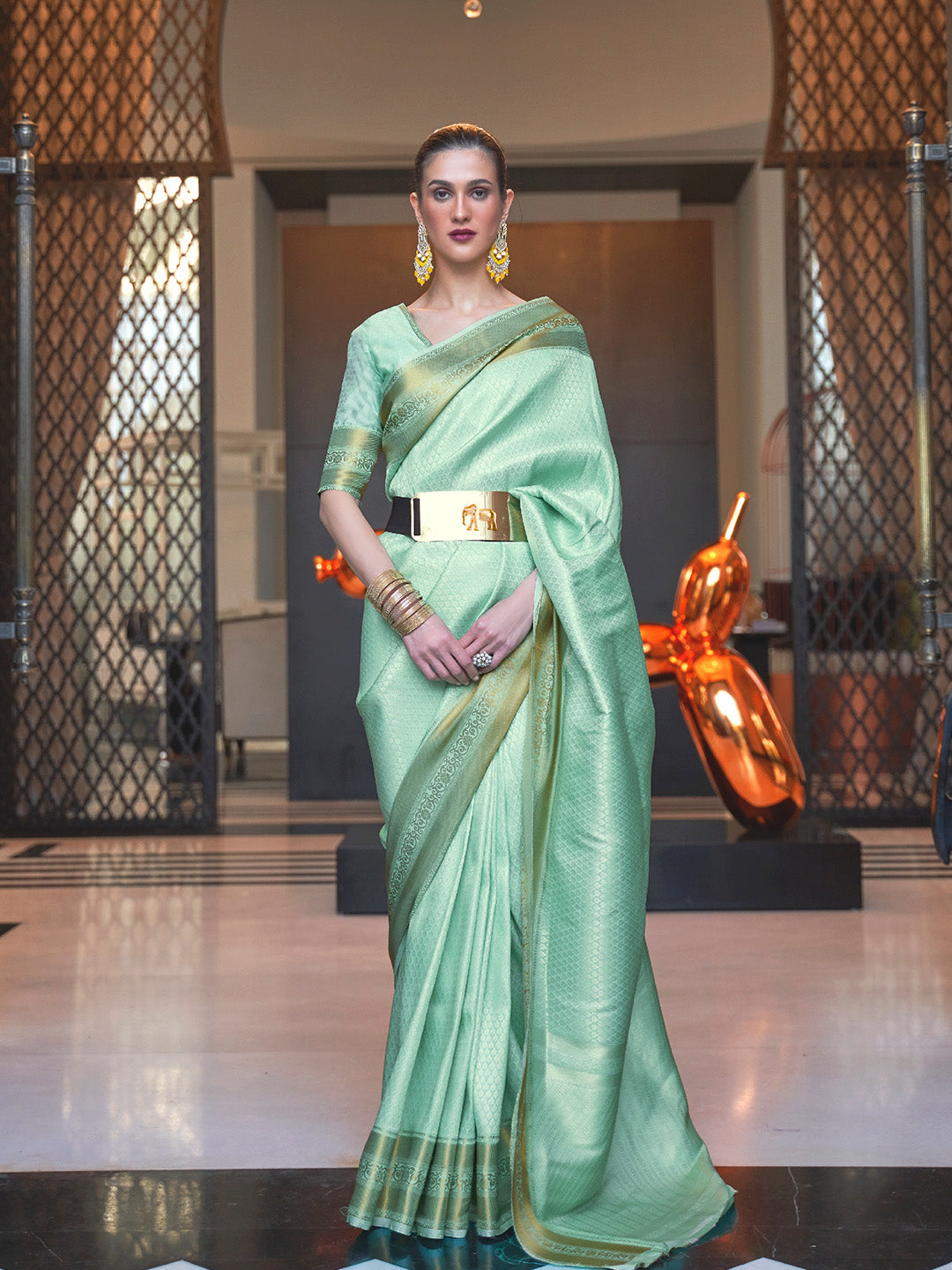 Green Kanjeevaram Saree