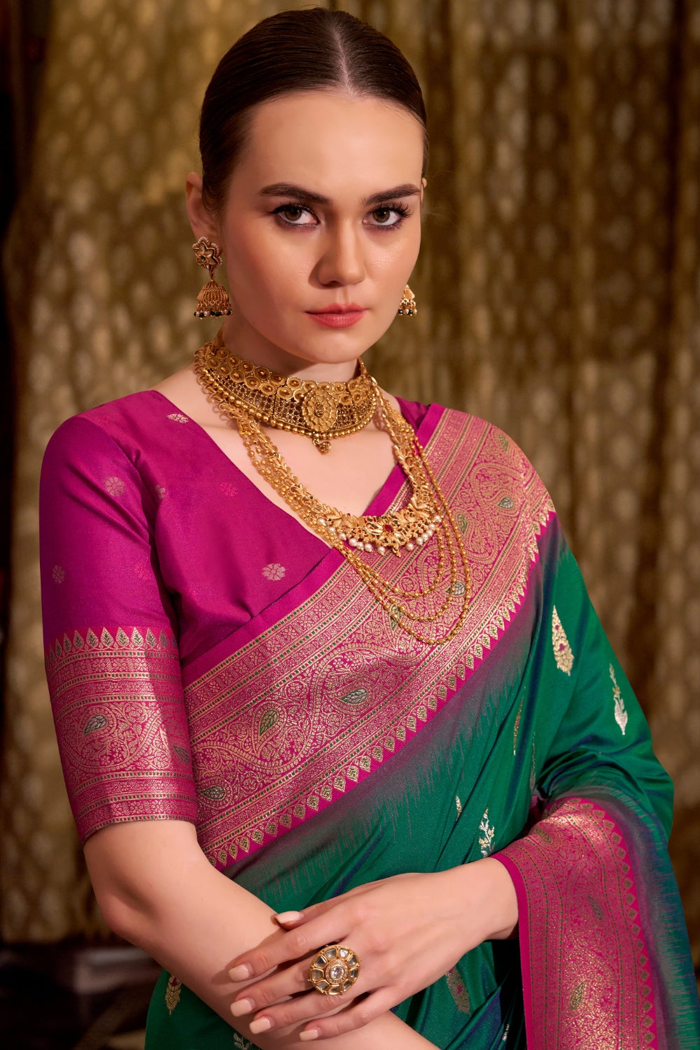 Green Soft Silk Saree