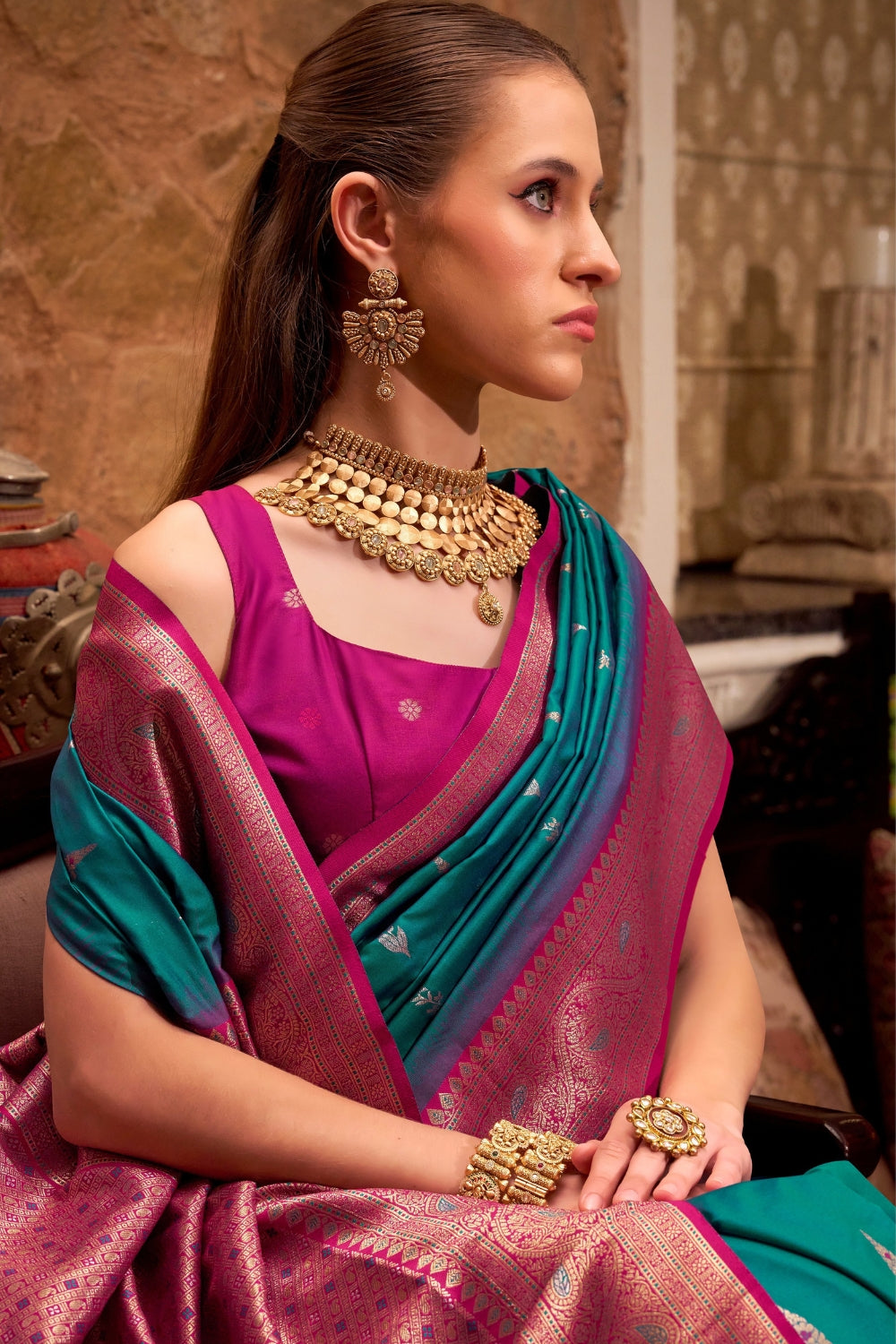 Sky Blue Soft Silk Saree