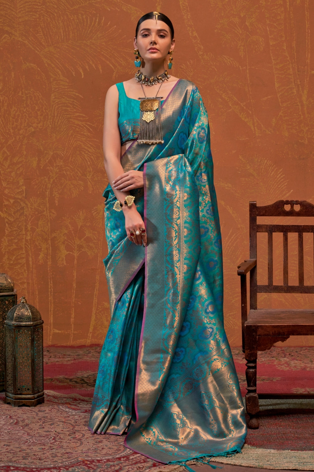 Blue Silk Saree