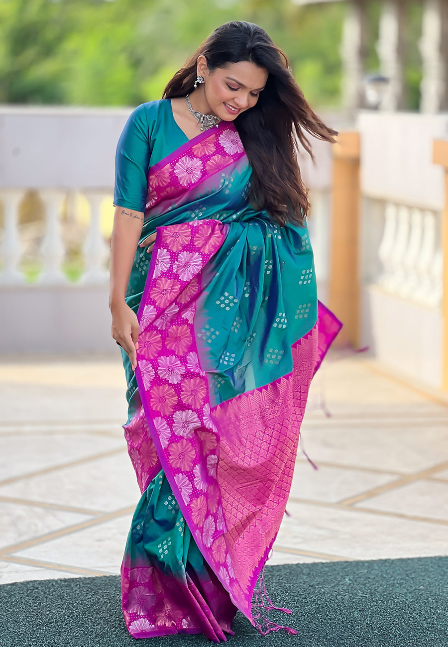 Blush Pink Soft Silk Saree