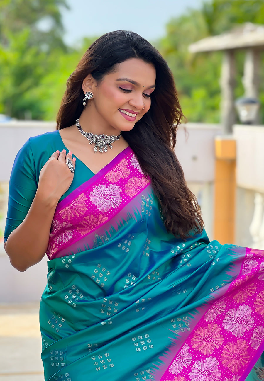 Blush Pink Soft Silk Saree