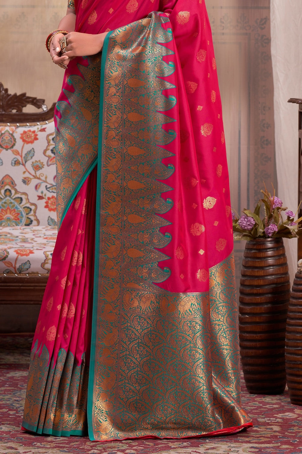 Pink Soft Silk Saree
