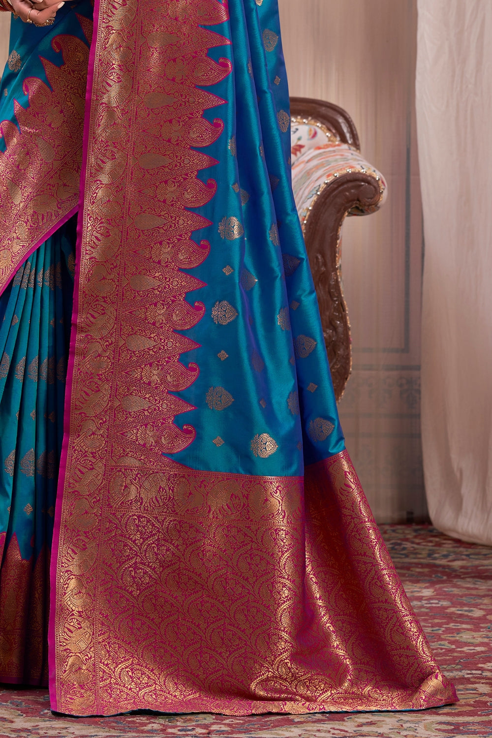 Blue Soft Silk Saree