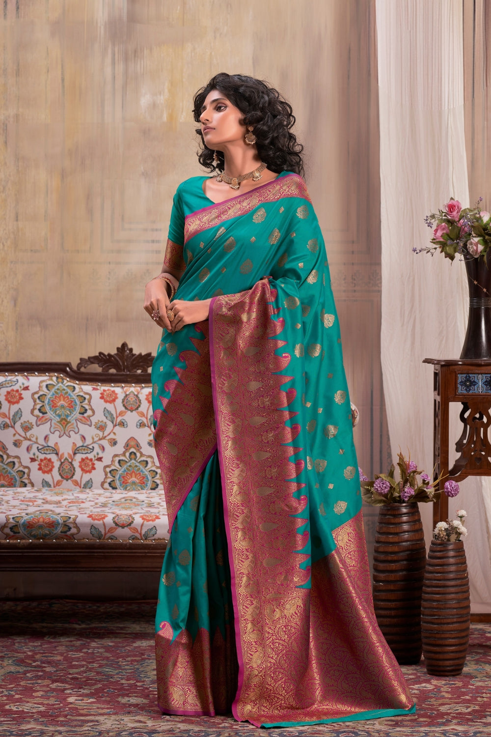 Green Soft Silk Saree