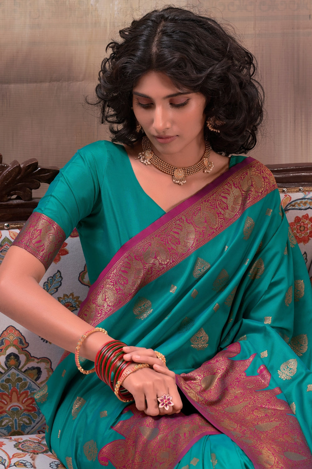 Green Soft Silk Saree