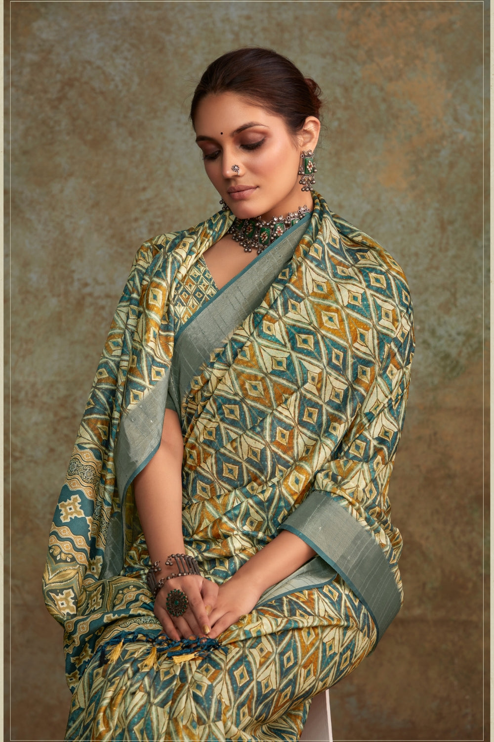 Multi Handloom Silk Saree