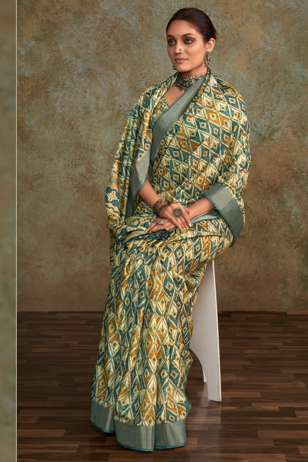 Multi Handloom Silk Saree