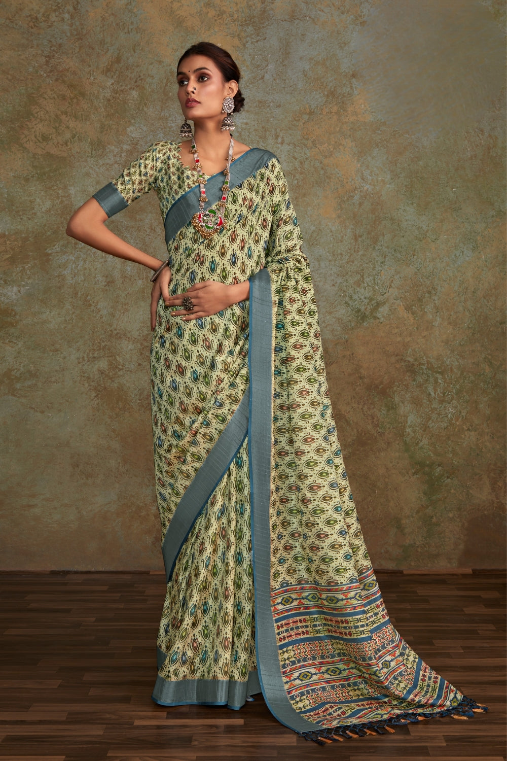 Green Handloom Silk Saree