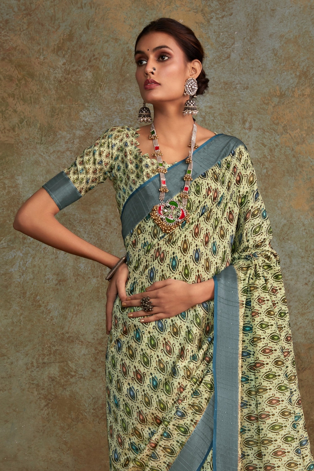 Green Handloom Silk Saree