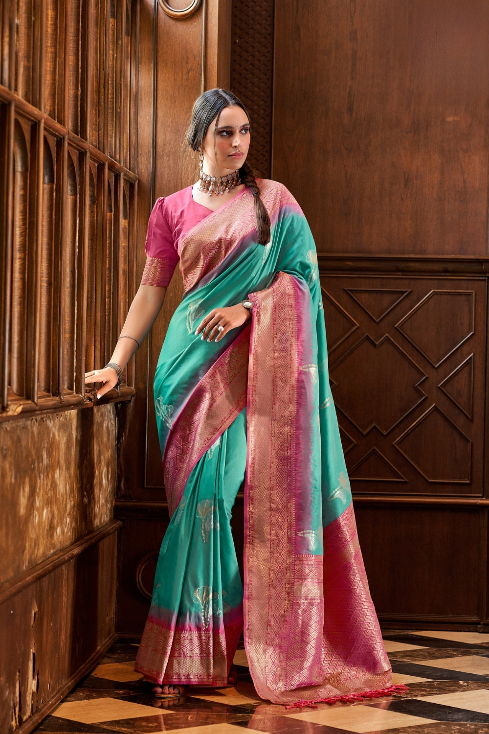 Blue Soft Silk Saree