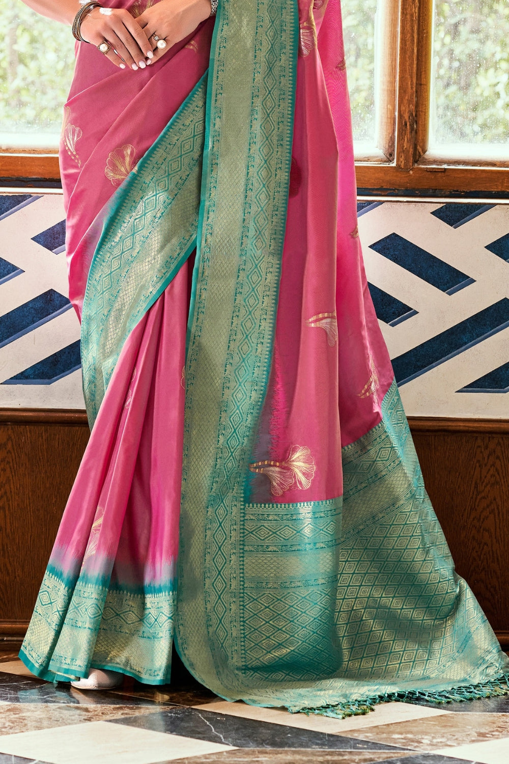 Pink Soft Silk Saree