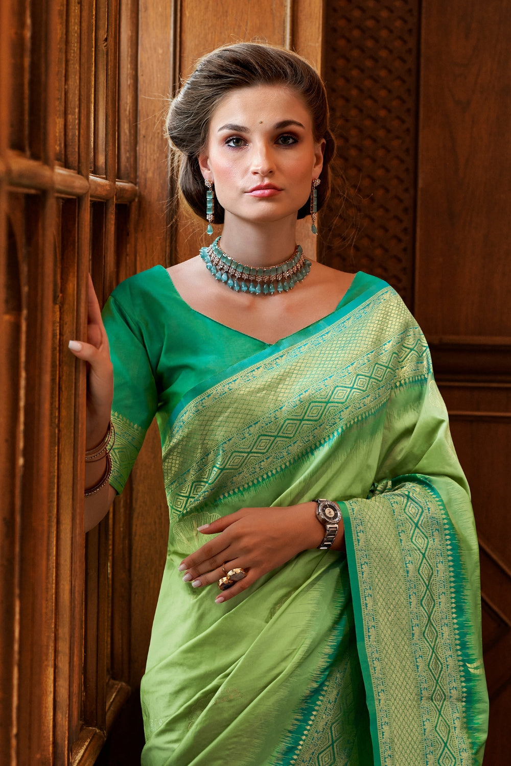 Green Soft Silk Saree