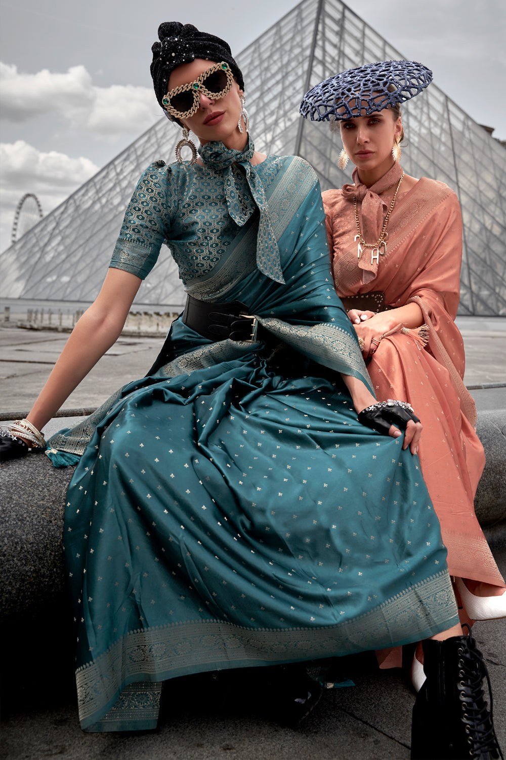 Green Banarasi Silk Saree