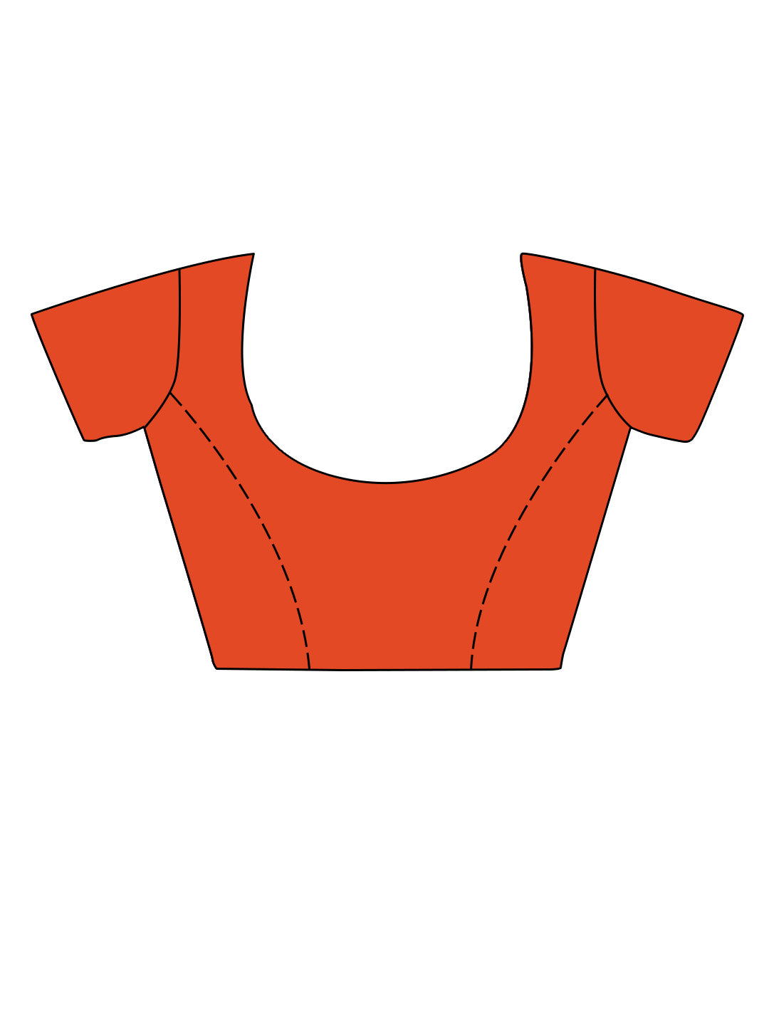 DARK ORANGE HANDLOOM WEAVING SILK SAREE WITH HEAVY BLOUSE