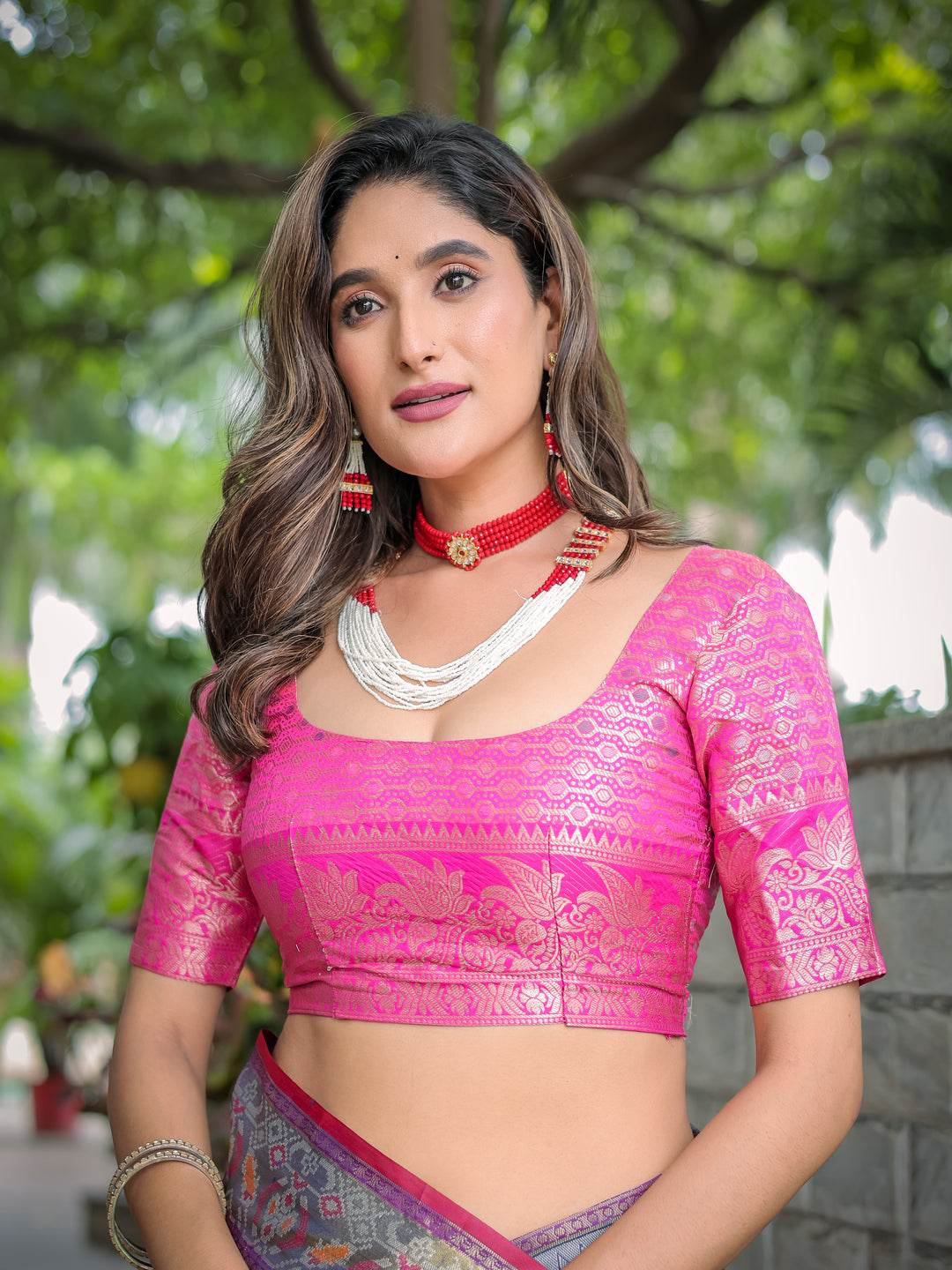 BLUE BANARASI PATOLA SOFT SILK