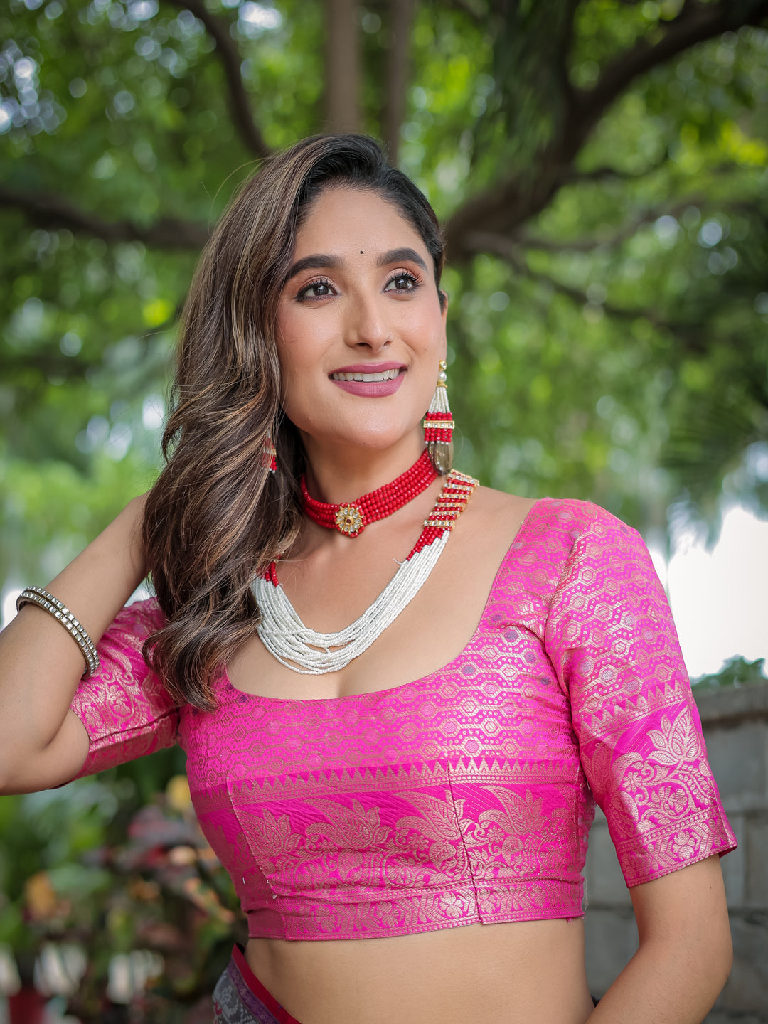 SEAFOAM BLUE BANARASI PATOLA SOFT SILK