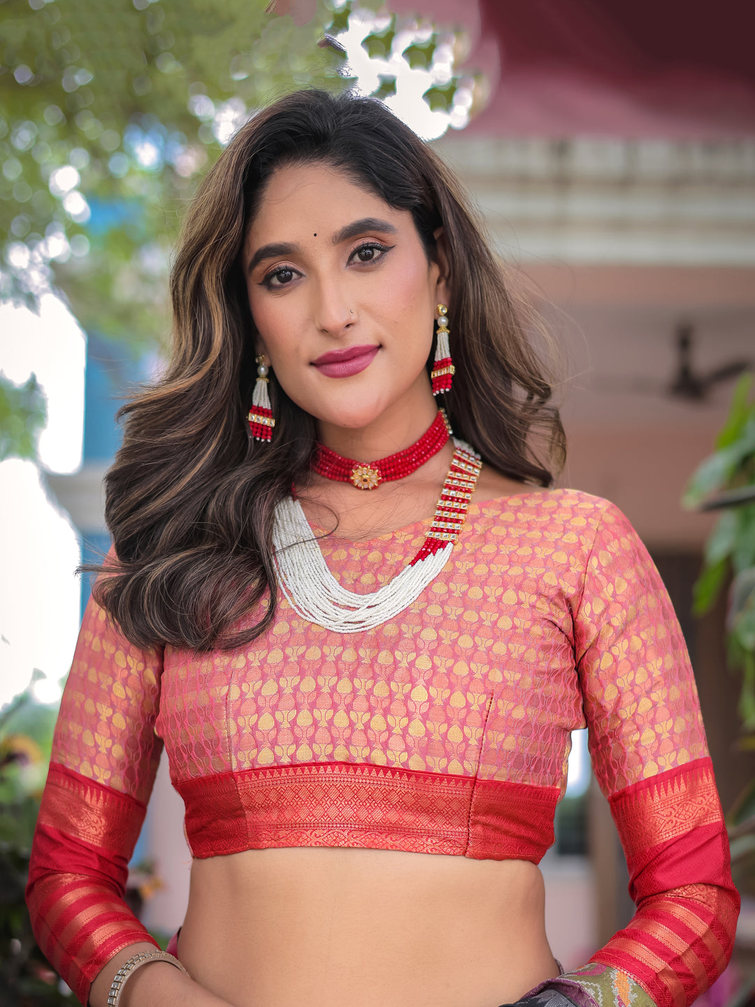 ORANGE BANARASI PATOLA SOFT SILK