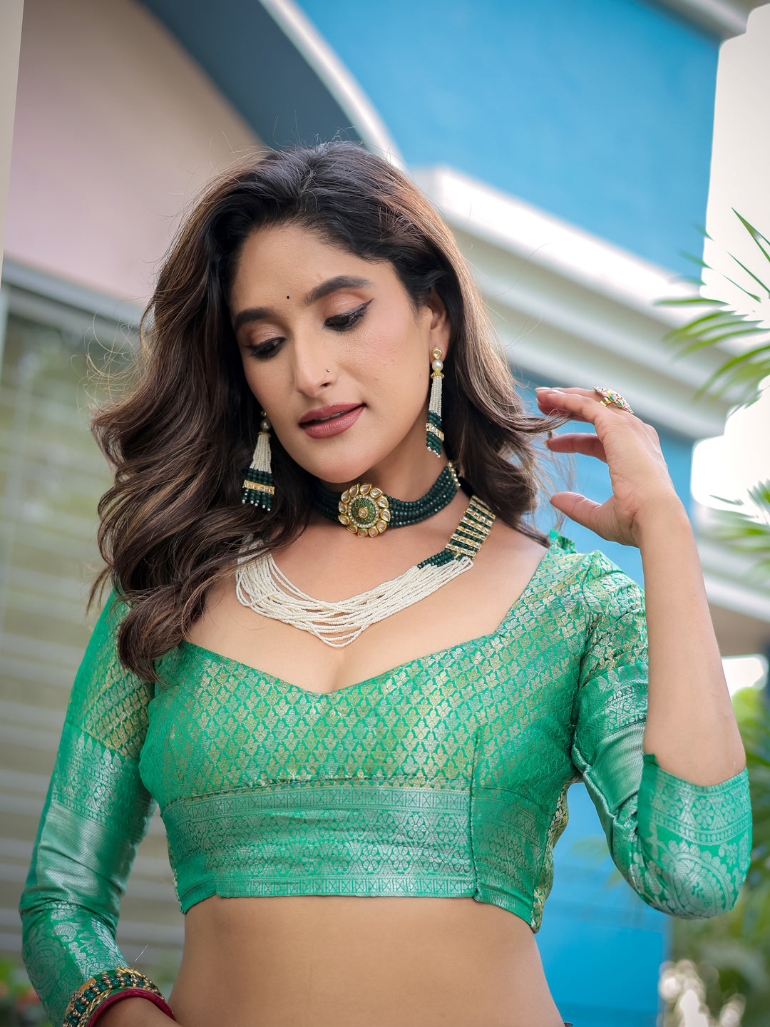 WINE BANARASI PATOLA SOFT SILK