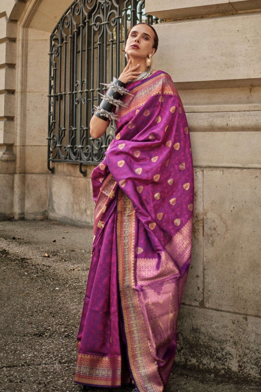 Purple Soft Silk Saree