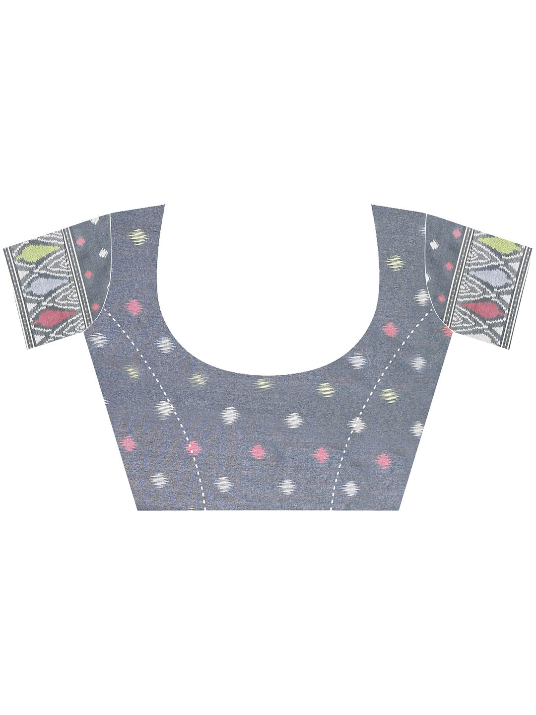 Carcoal Grey Patola Silk Saree