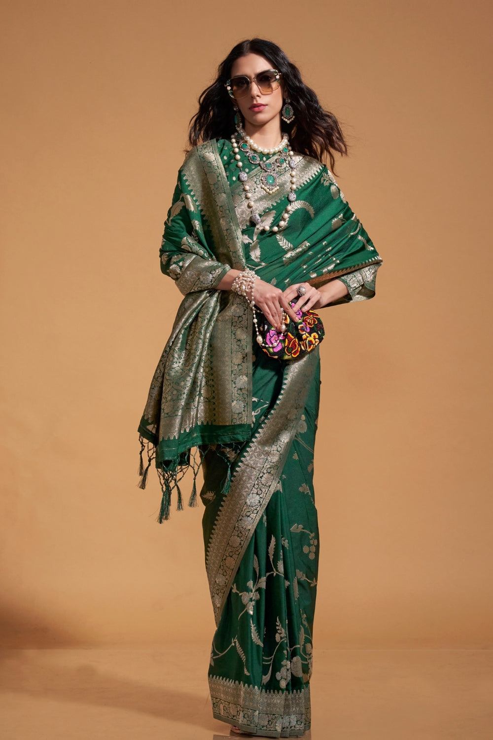 Archanna Guptaa In Green Georgette Saree