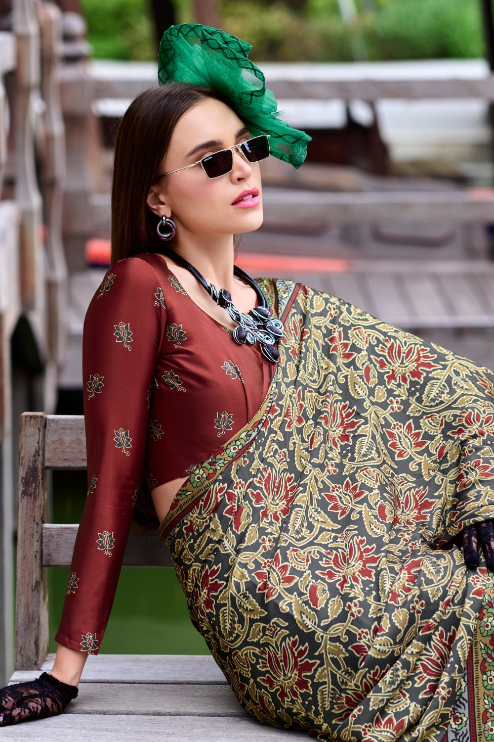 Light Green Viscose Saree