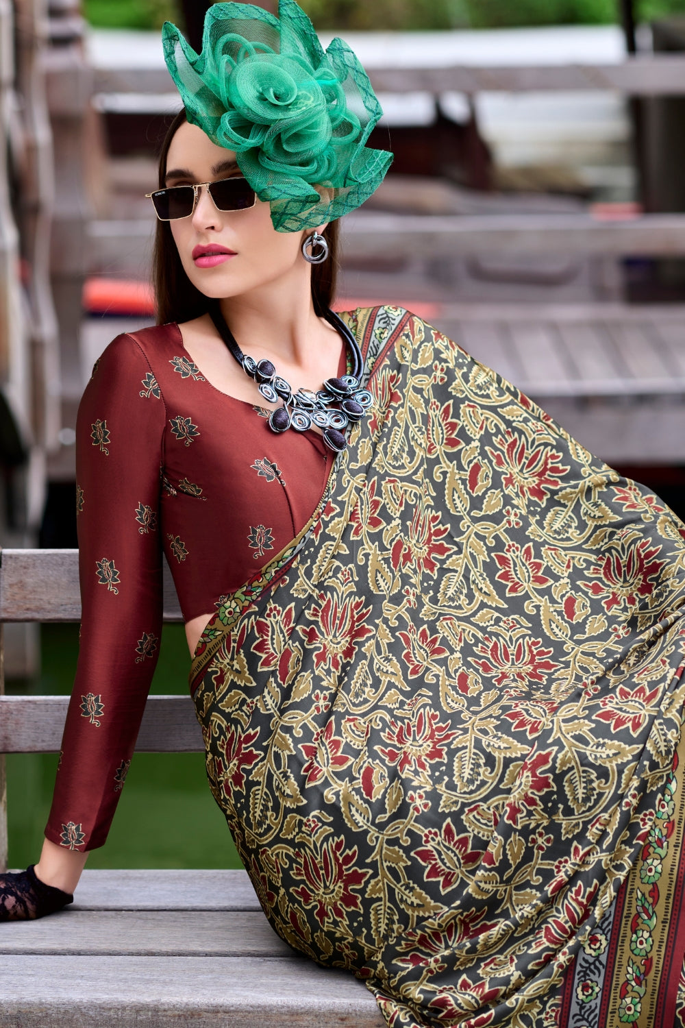 Light Green Viscose Saree