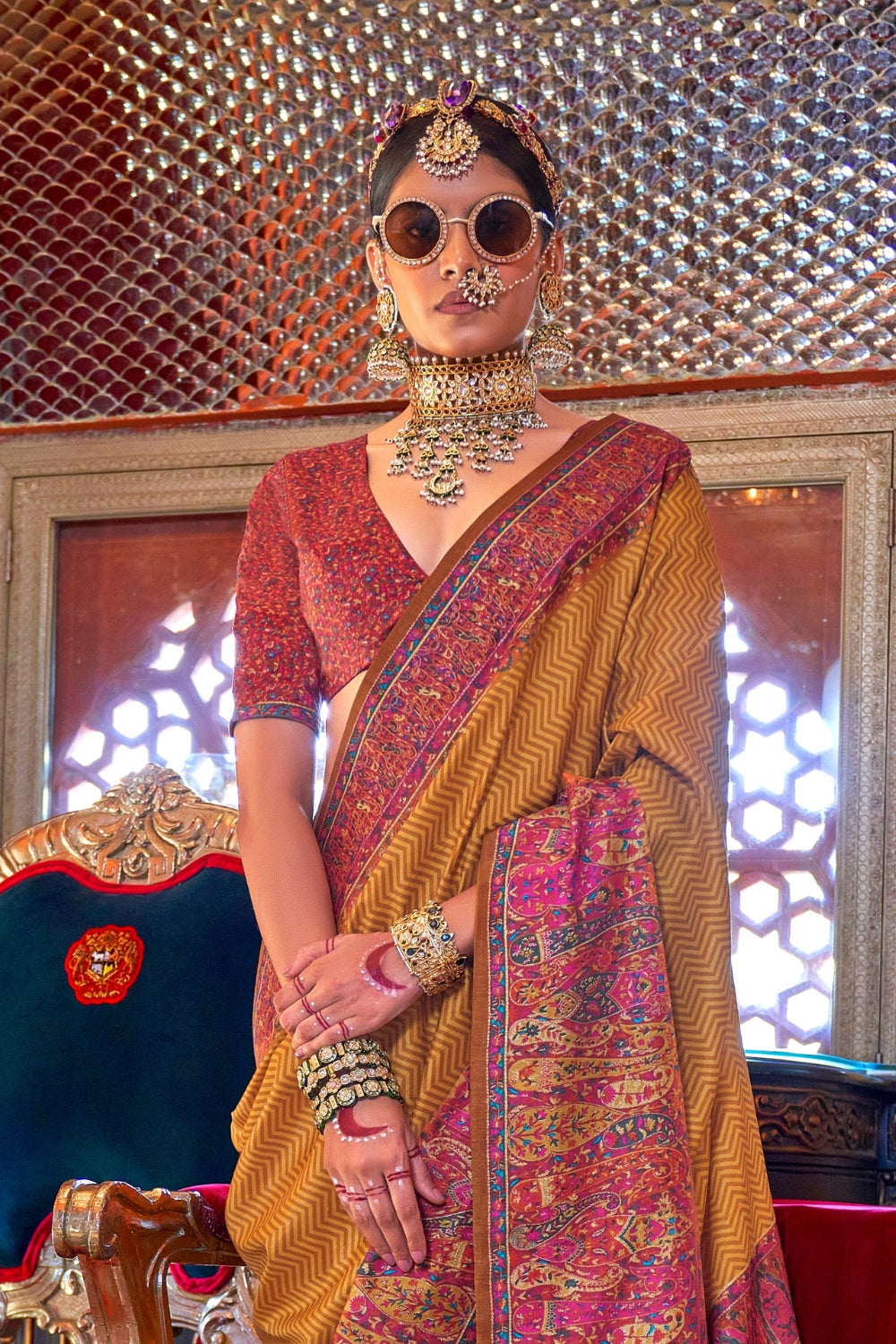Orange Patola Silk Saree