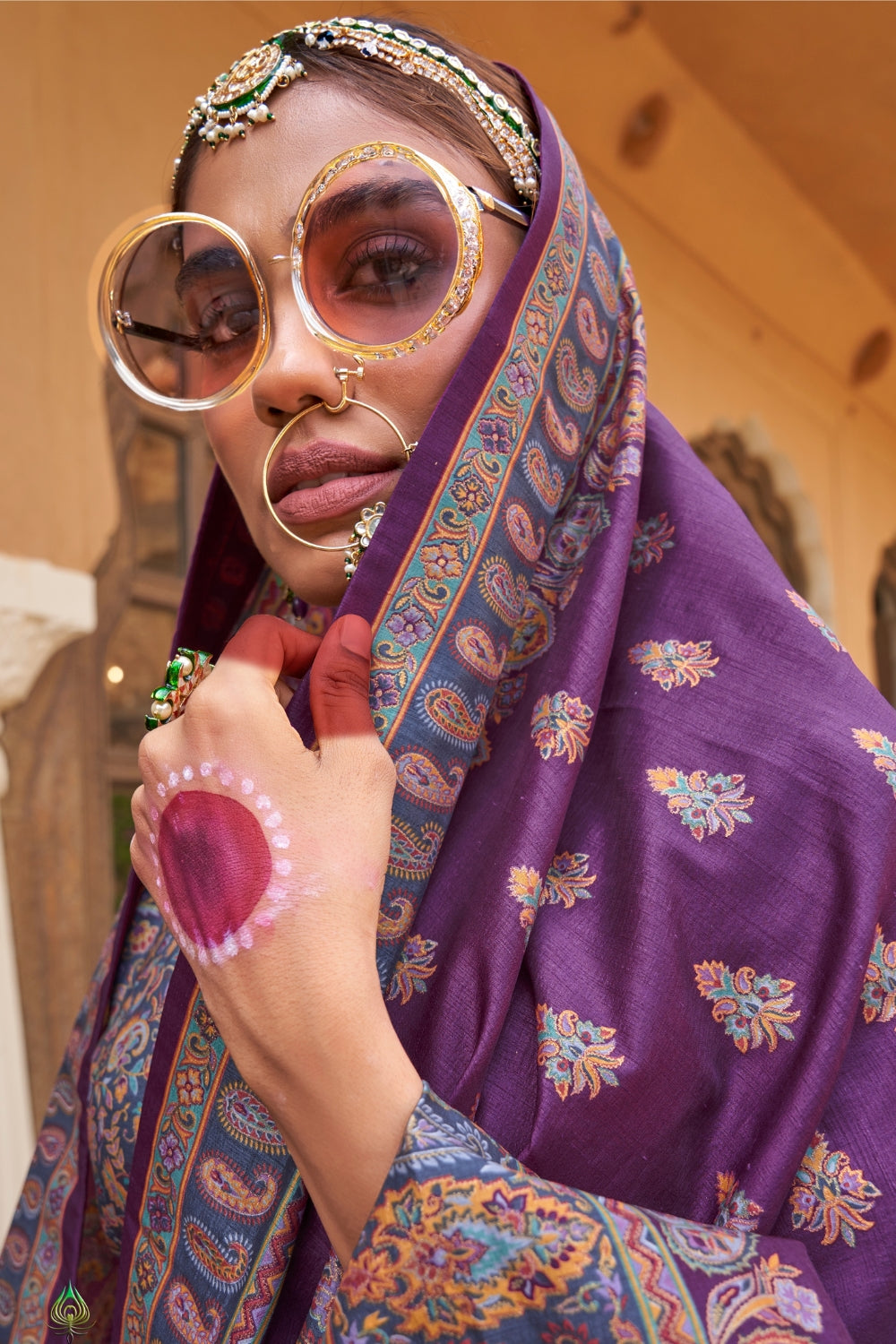 Purple Patola Silk Saree