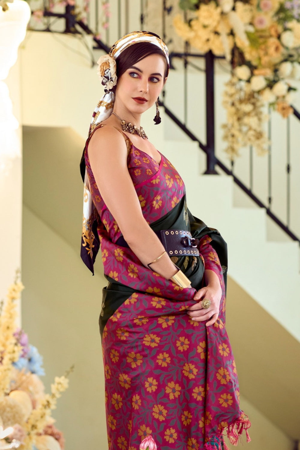 Black Soft Silk Saree