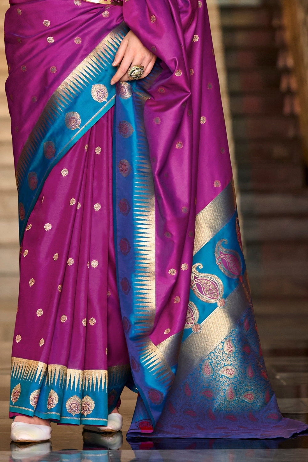 Purple Soft Silk Saree