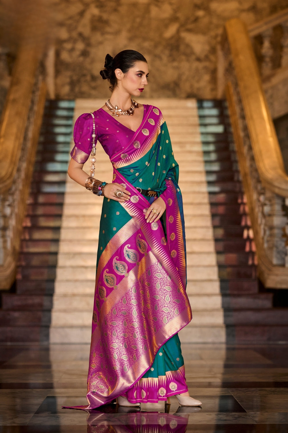 Green Soft Silk Saree